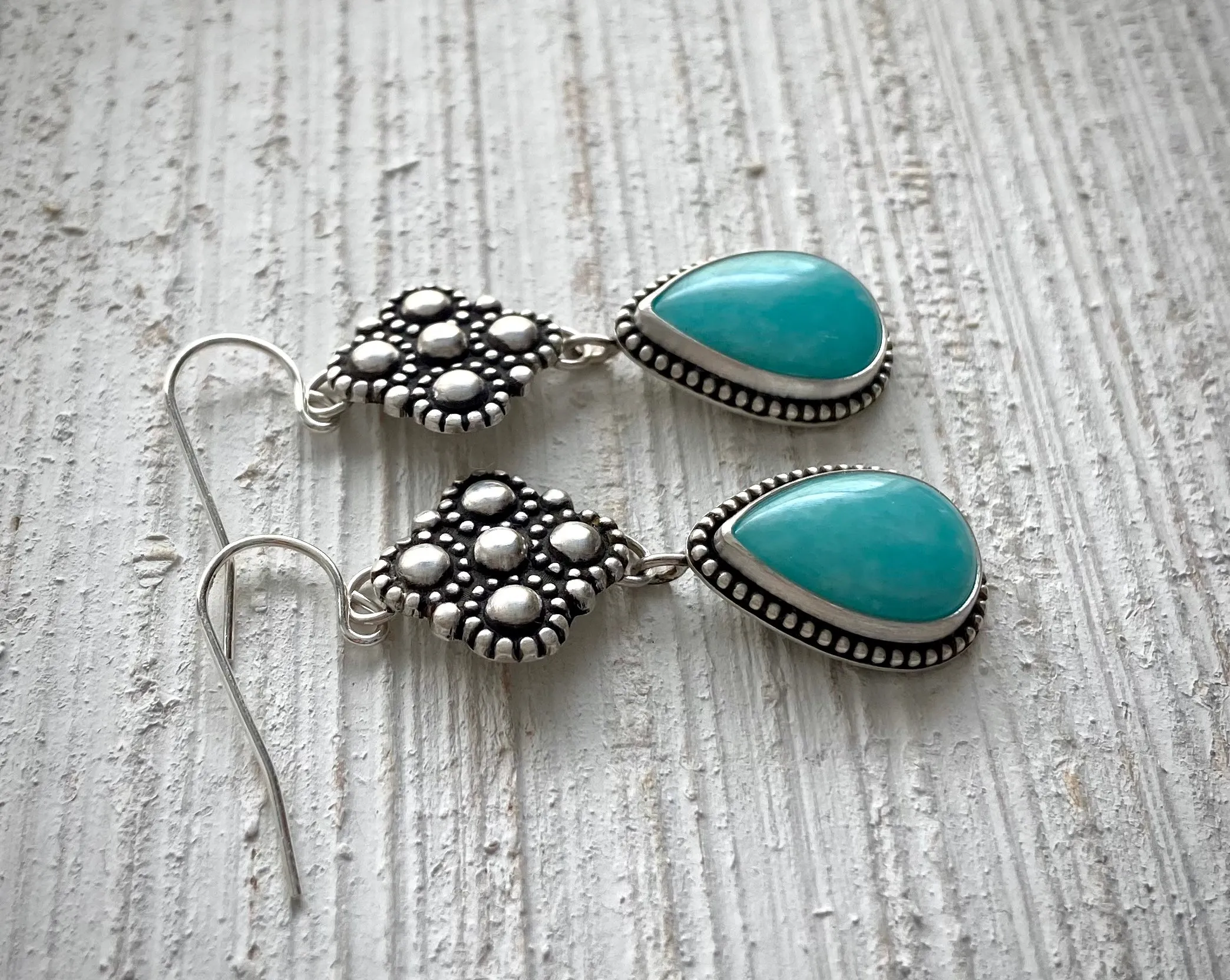 Amazonite Beaded Earrings