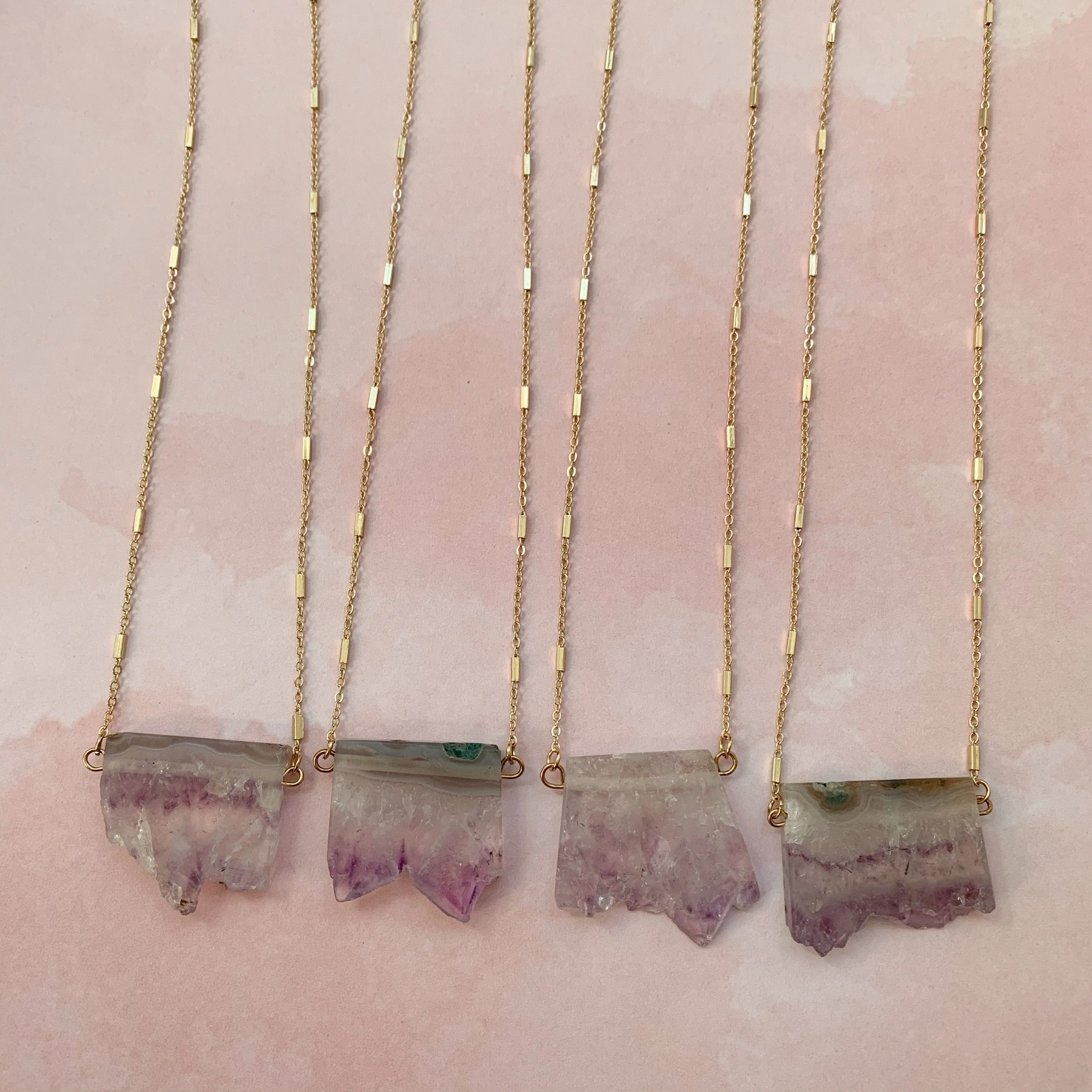 Amethyst Layering Dainty Necklace