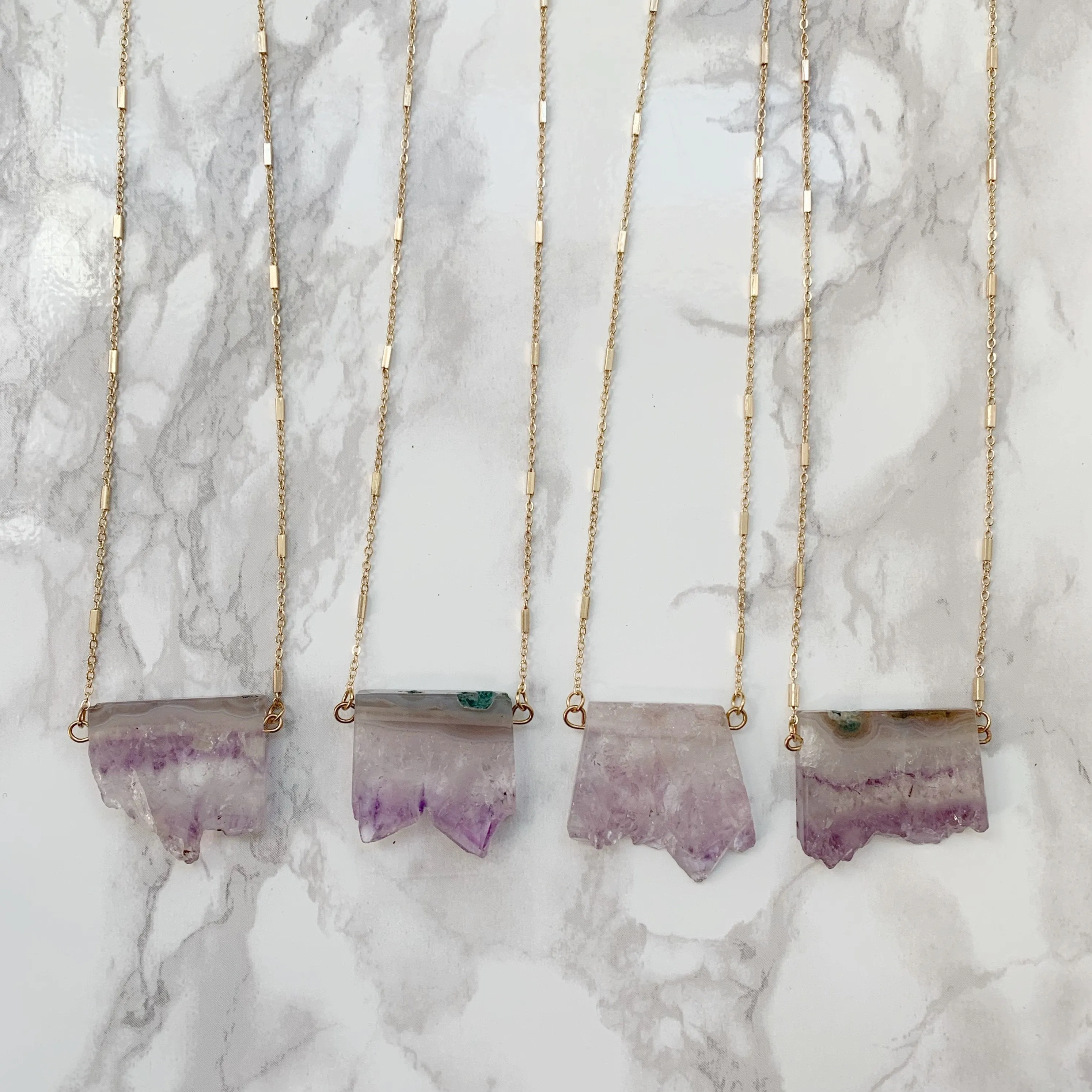 Amethyst Layering Dainty Necklace