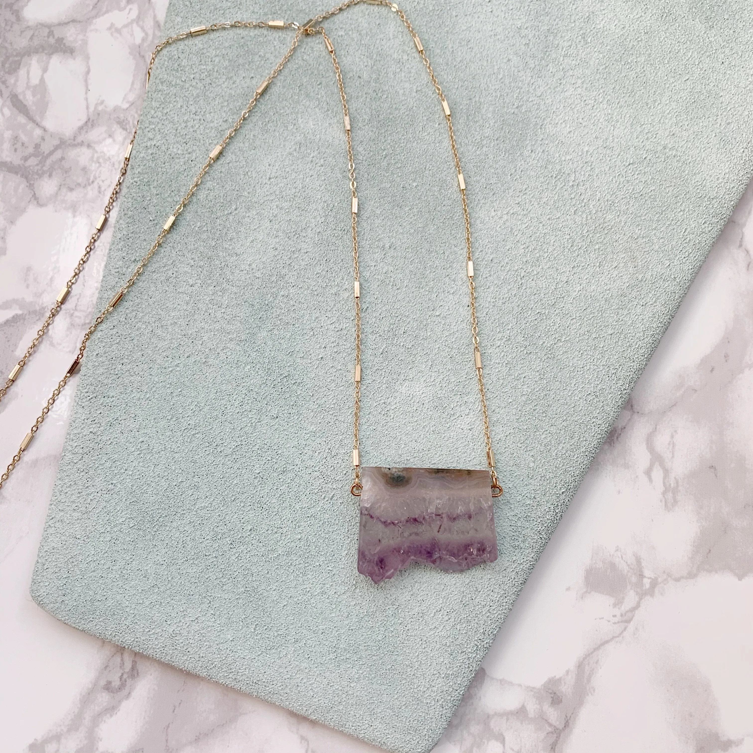 Amethyst Layering Dainty Necklace