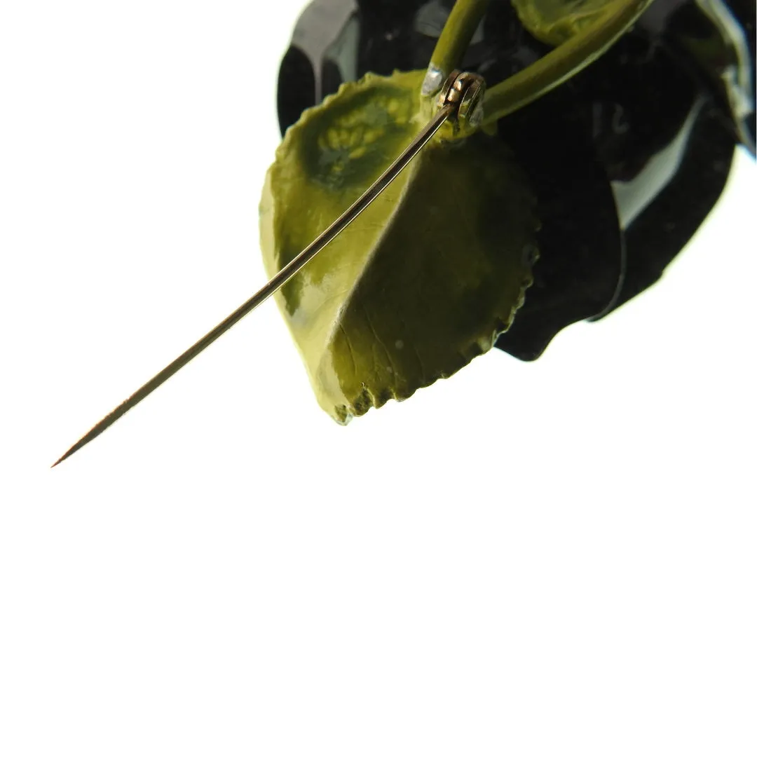 Antique rose brooch