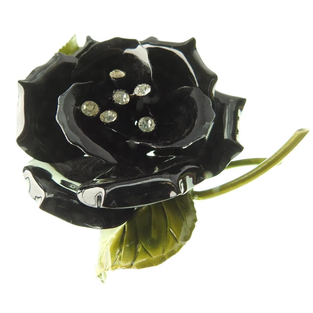 Antique rose brooch