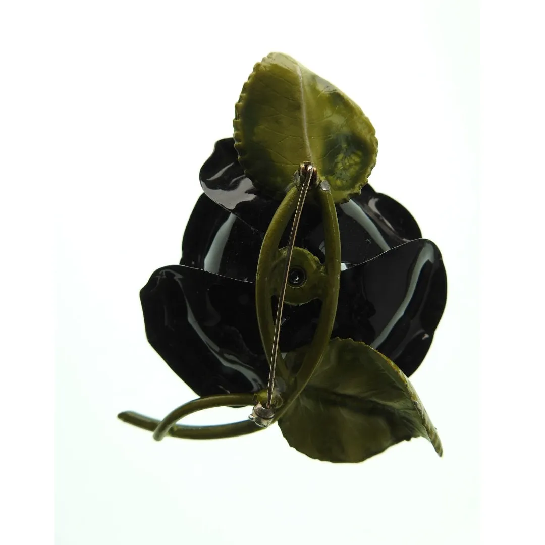 Antique rose brooch