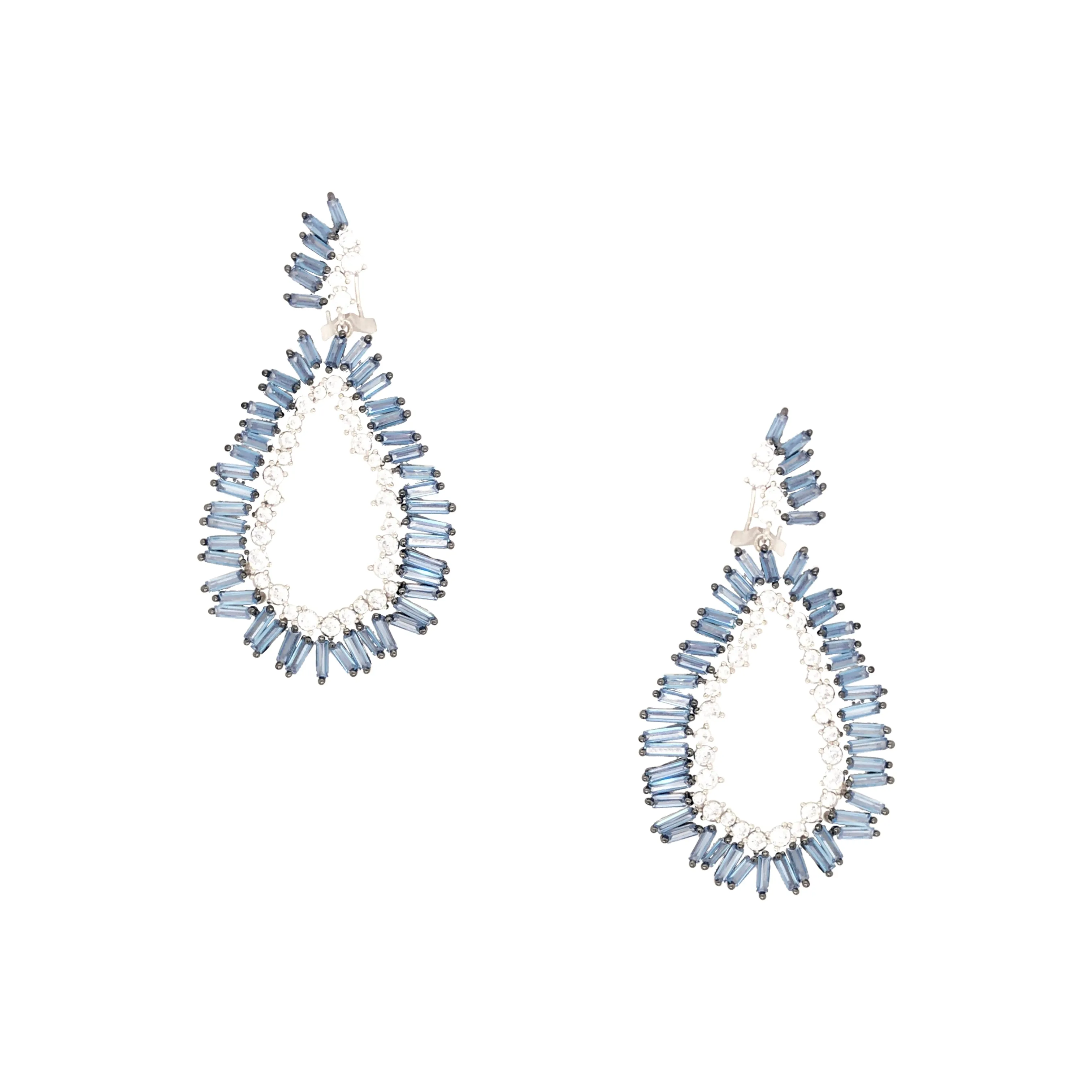 Baguette Statement Earrings