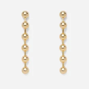 Ball Chain Earrings in Gold