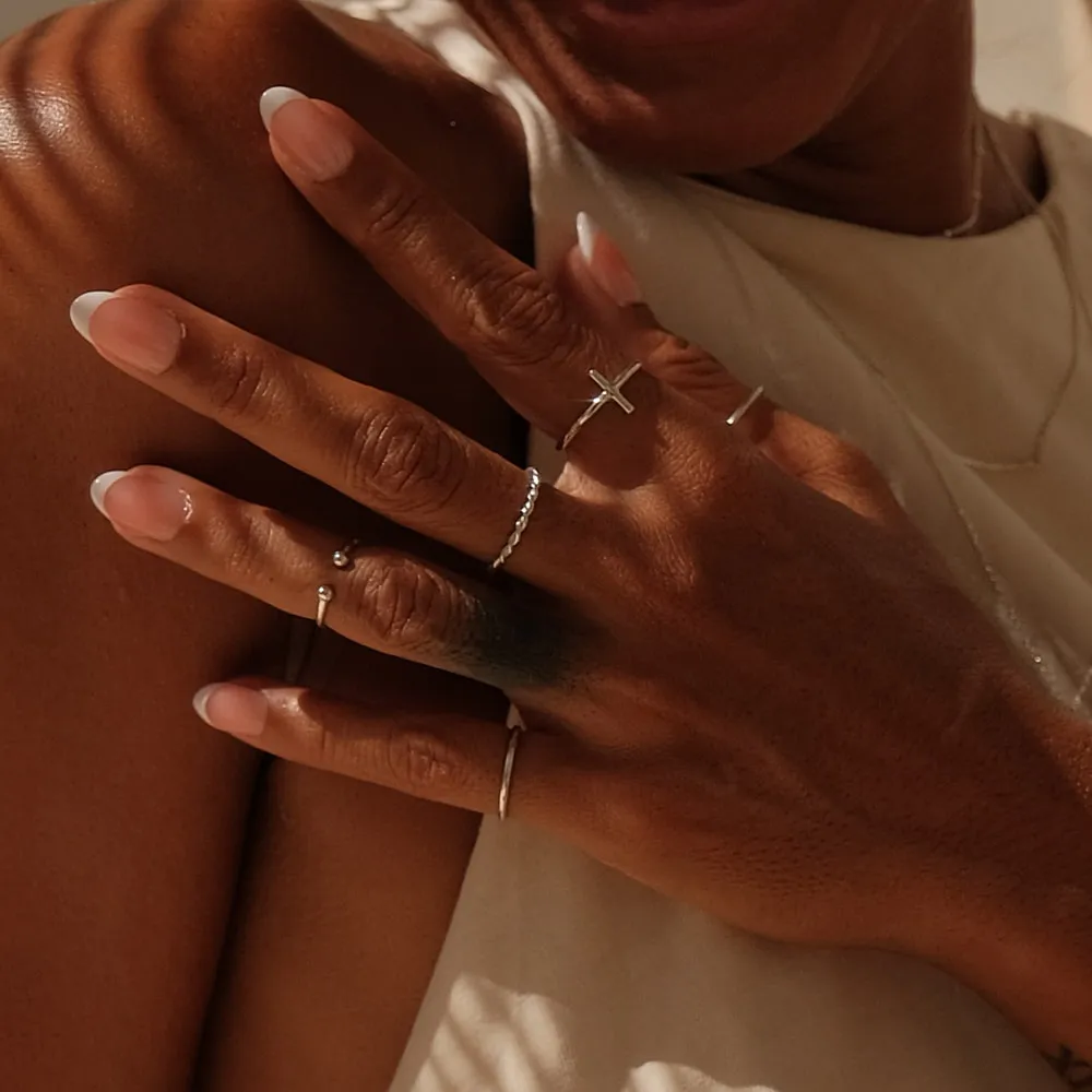 Balled Cuff Ring