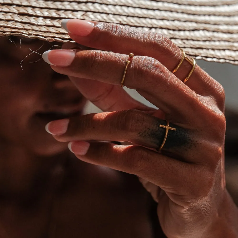 Balled Cuff Ring