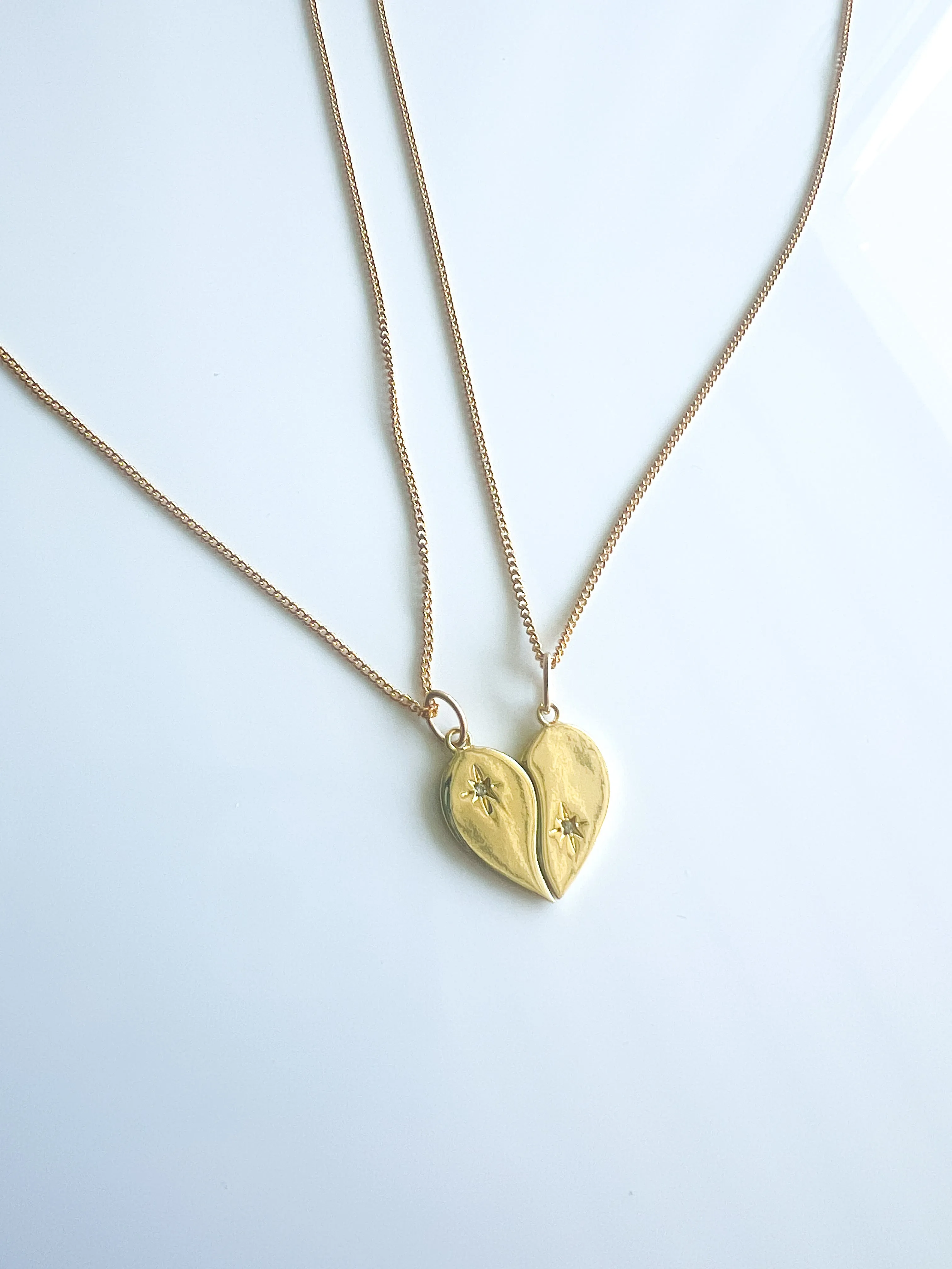 BESTIES heart necklace