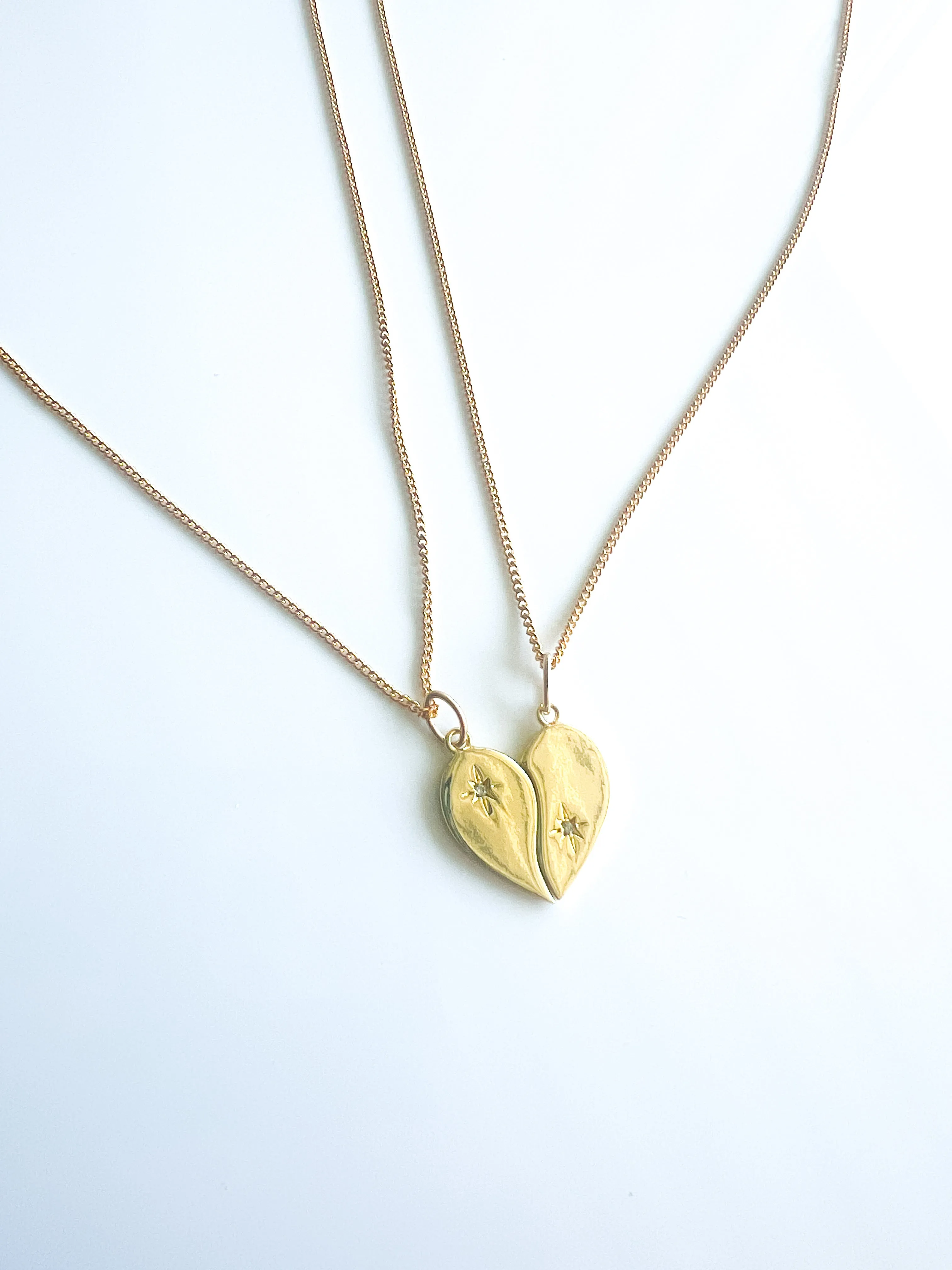 BESTIES heart necklace