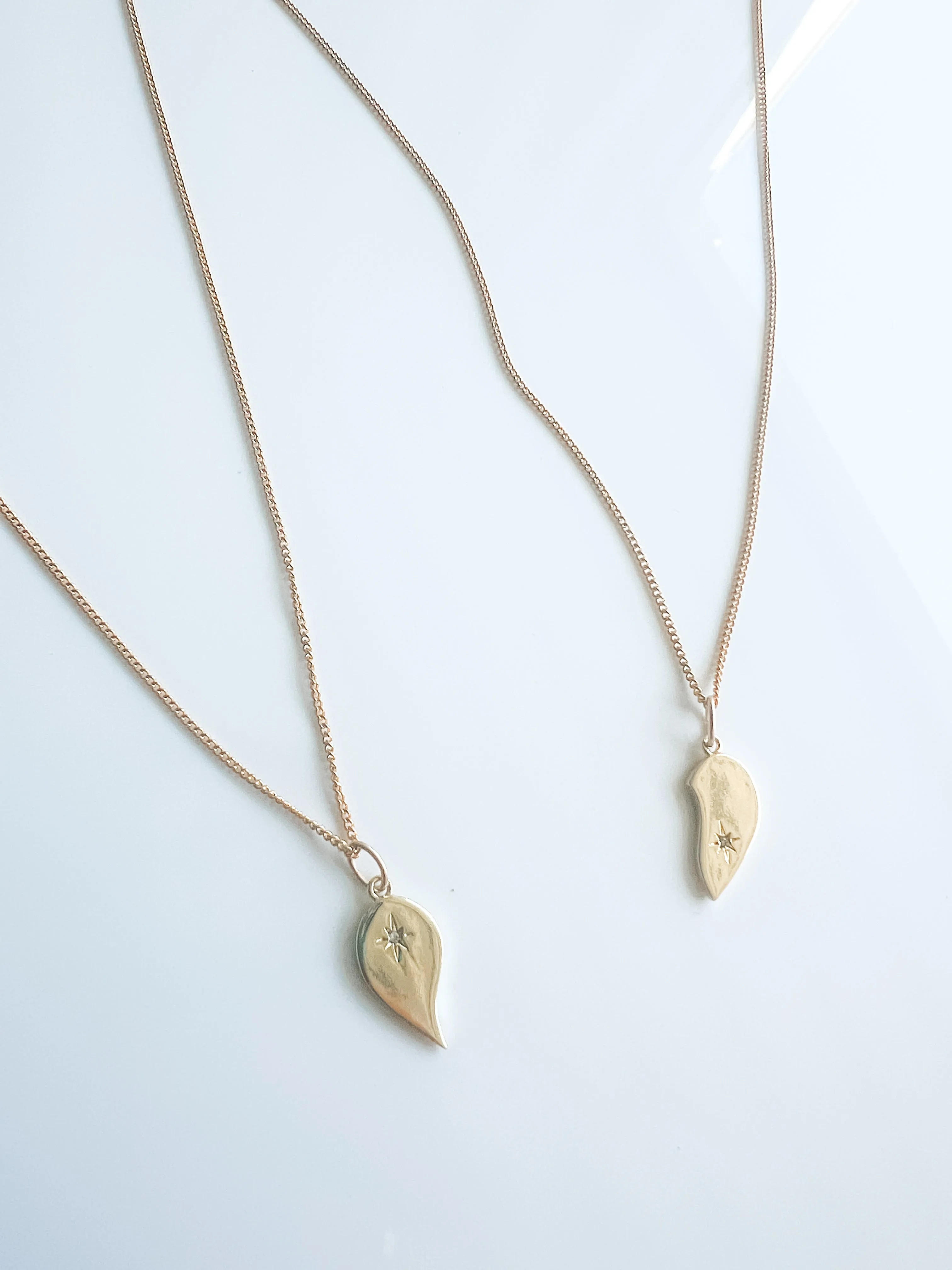 BESTIES heart necklace