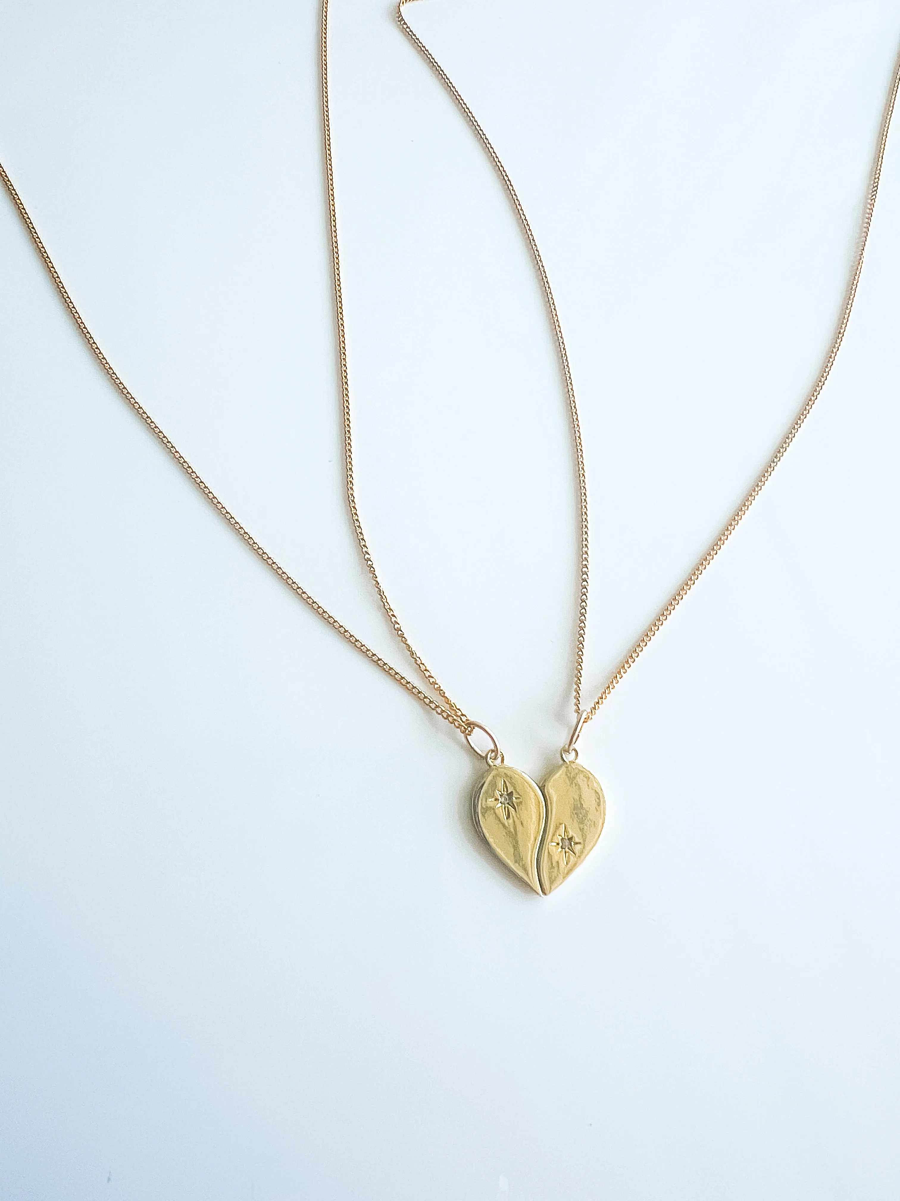 BESTIES heart necklace