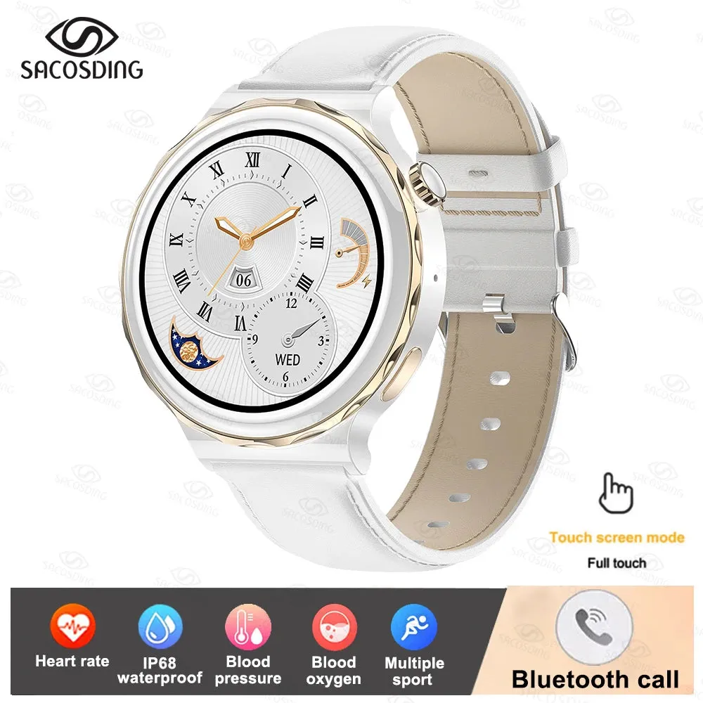 Bluetooth Call Smart Watch Women 1.32 inch 390*390 HD Screen Ladies Smartwatch Heart Rate Blood Pressure Monitor Women's Watches