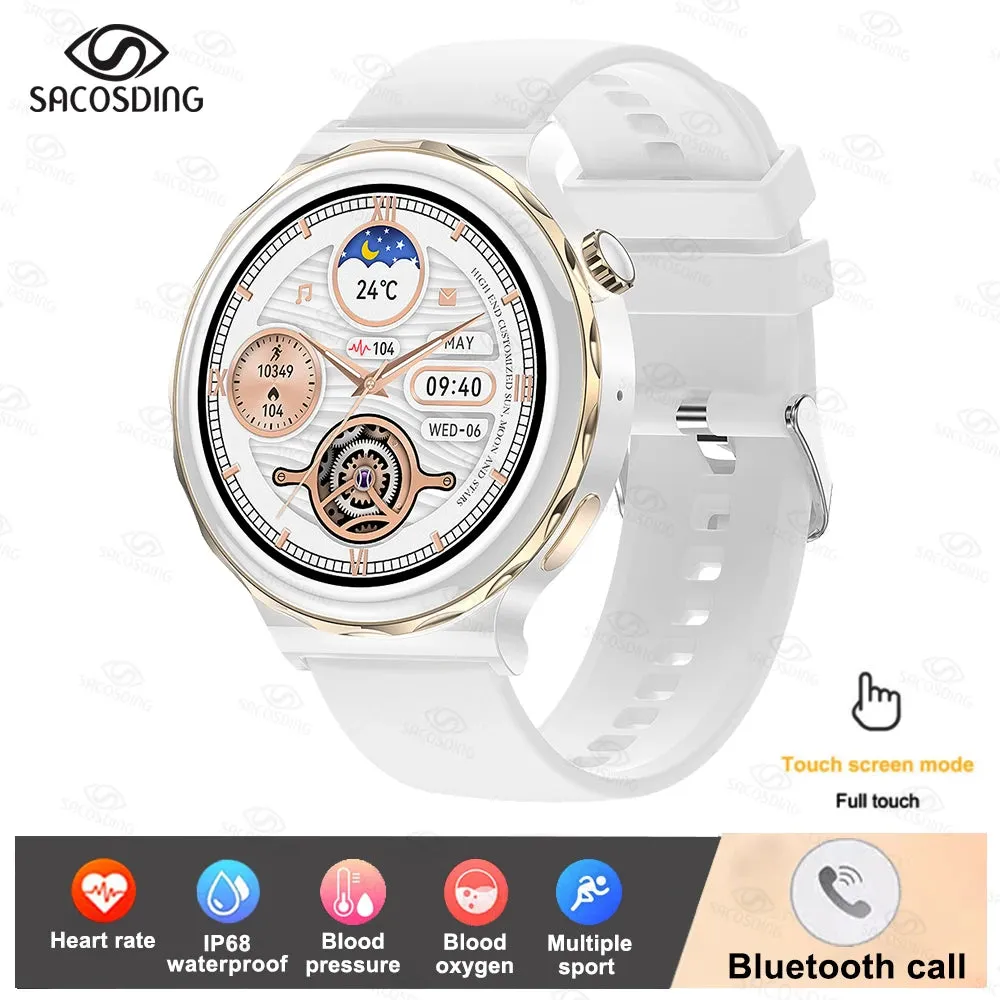 Bluetooth Call Smart Watch Women 1.32 inch 390*390 HD Screen Ladies Smartwatch Heart Rate Blood Pressure Monitor Women's Watches