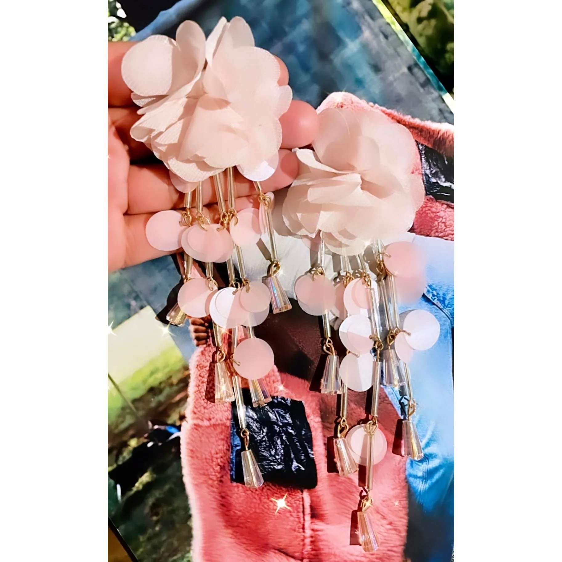 Blush Petal Earrings