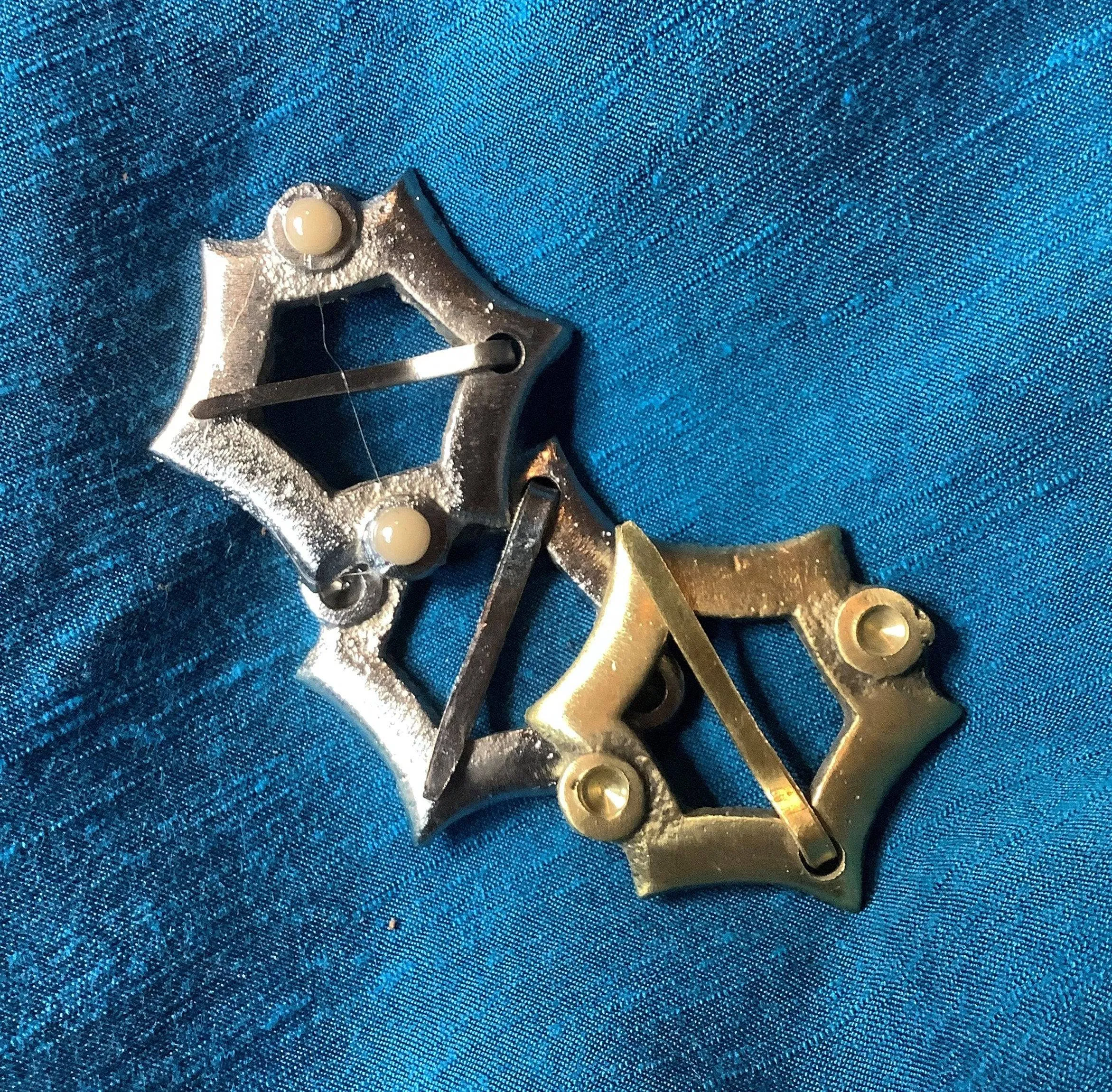 Brass Sexfoil Medieval Brooch