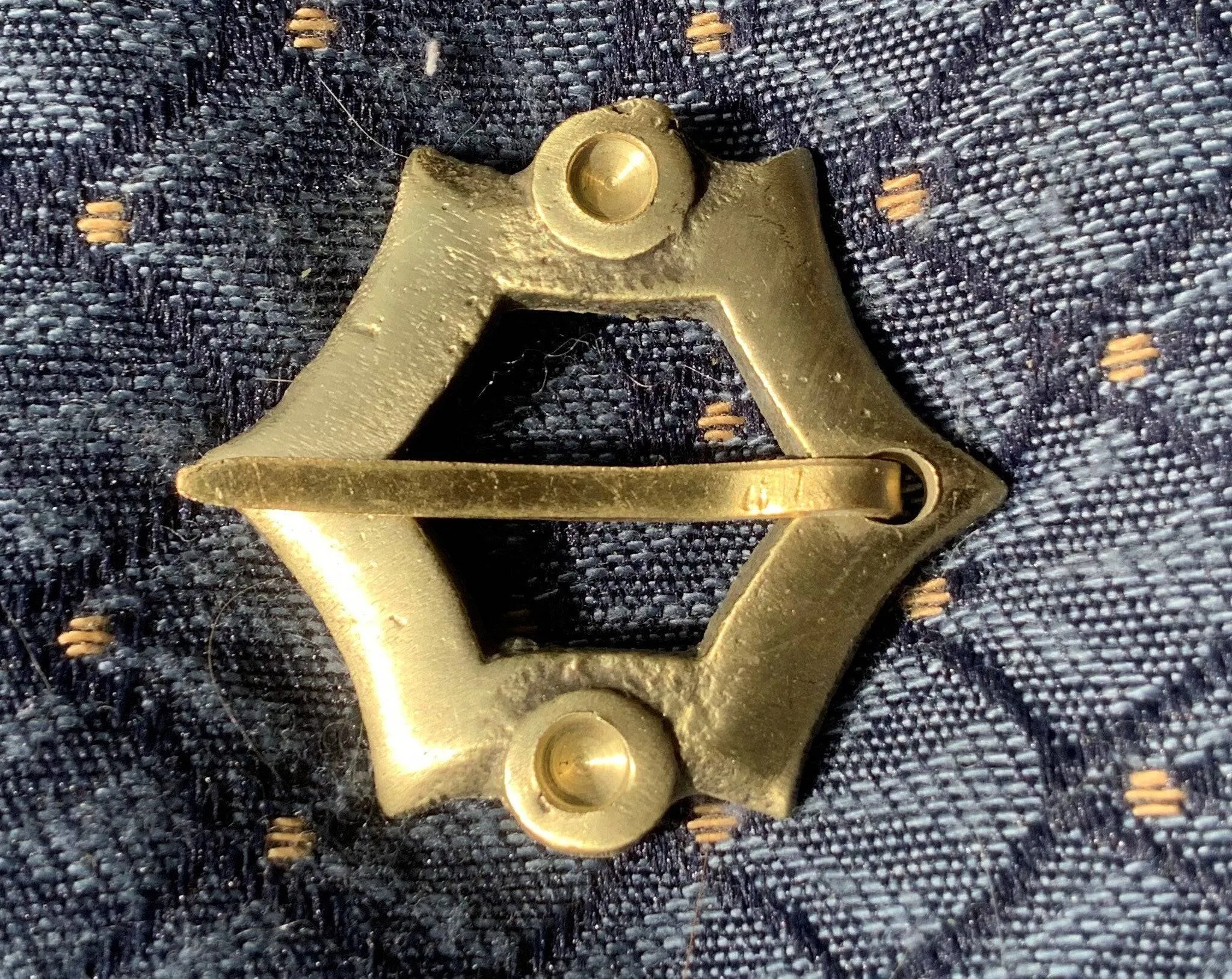 Brass Sexfoil Medieval Brooch