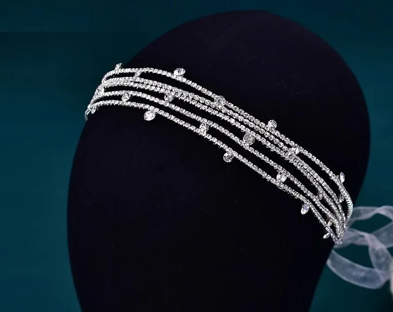 Bridal Hair Accessories l Rhinestone Wedding Headband l Hair Comb l Hairpiece l Belt HP-34