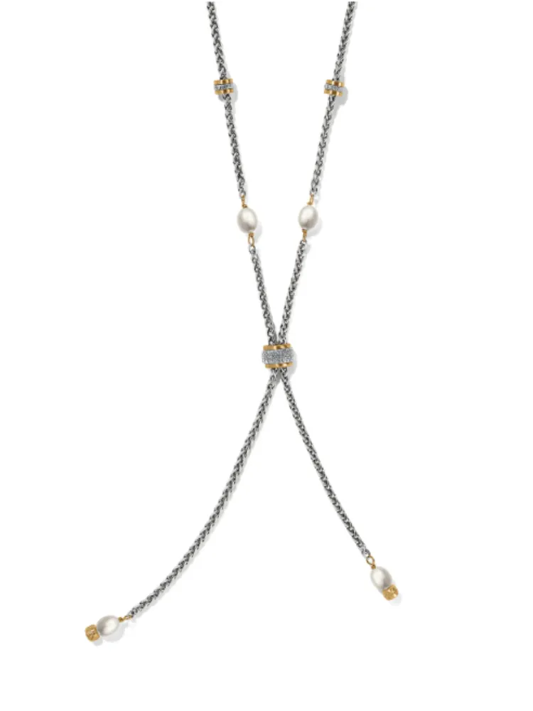 Brighton - Meridian Petite Y Pearl Necklace