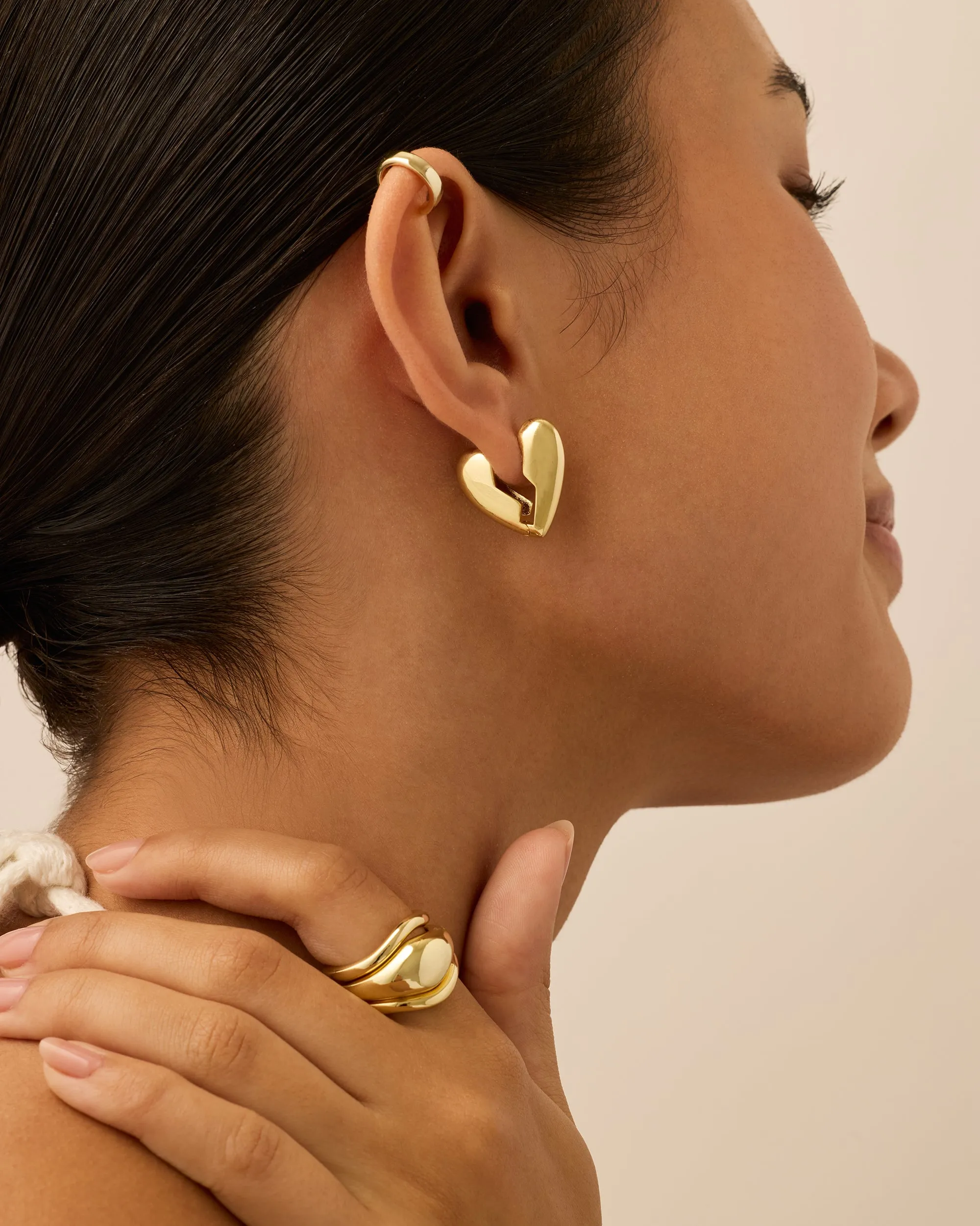 Brokenhearted Hoop Earrings