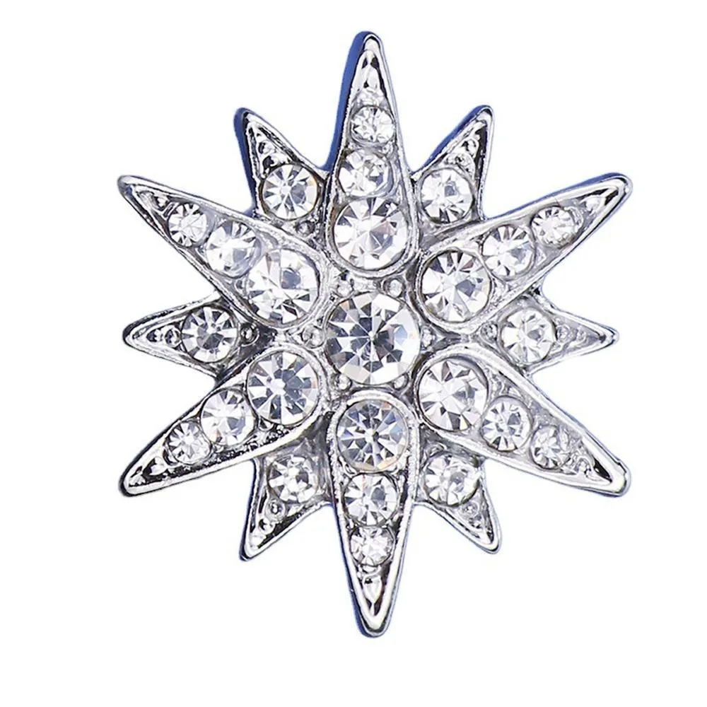 Brooch Six Pointed Star Collar Button Badge Fashion Corsage Pin Accessories