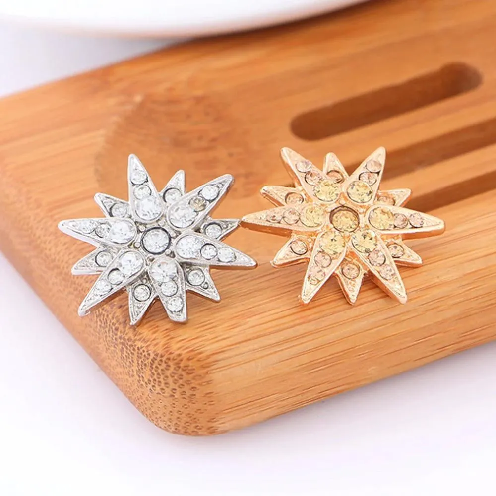 Brooch Six Pointed Star Collar Button Badge Fashion Corsage Pin Accessories