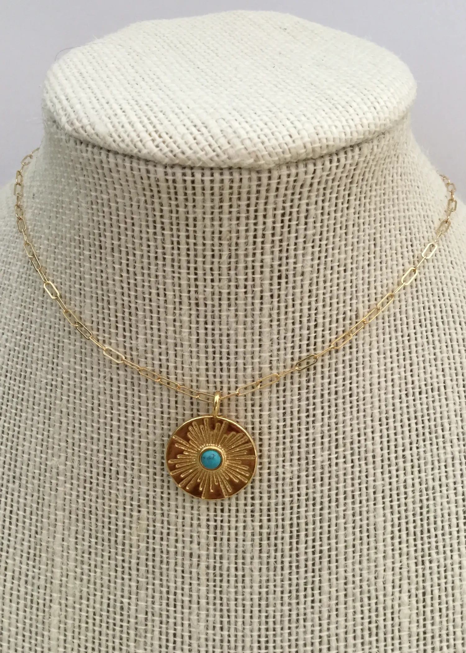 Bursting Turquoise Necklace