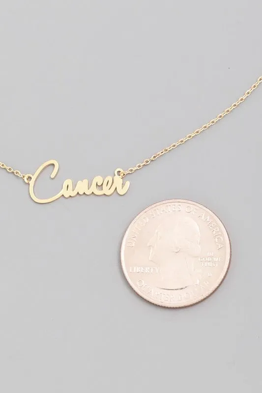 Cancer Zodiac Necklace