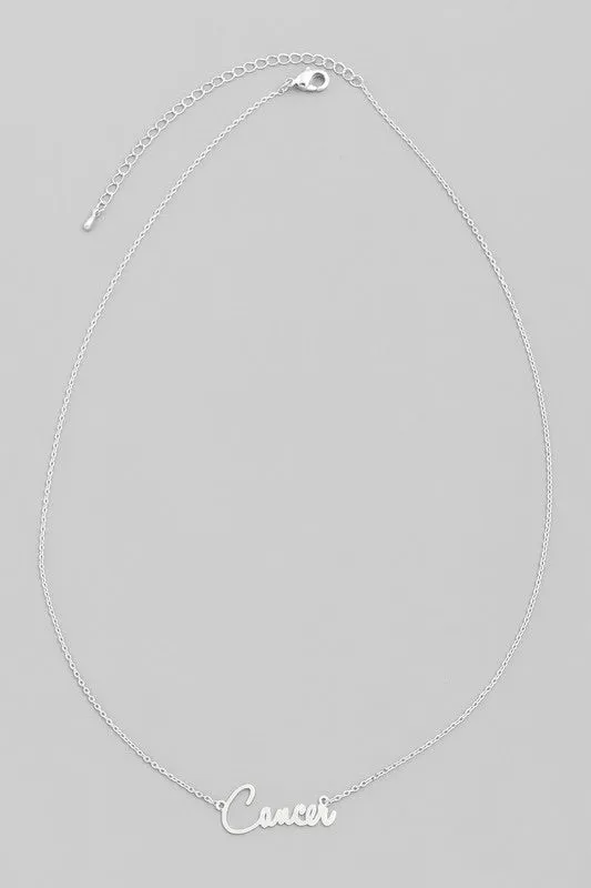 Cancer Zodiac Necklace