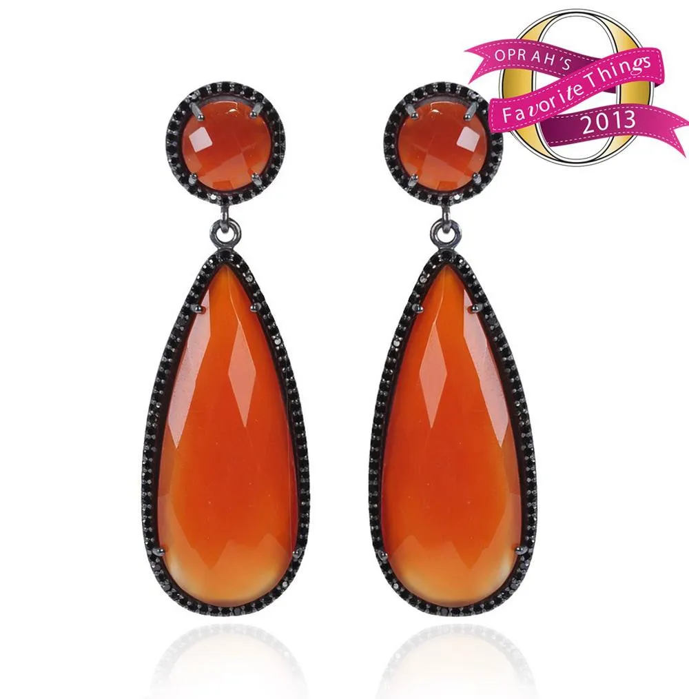 Carnelian Drop Earrings