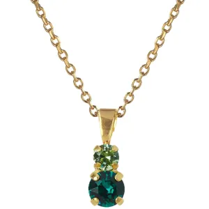 Caroline Svedbom Gold Leah Necklace - Green Combo