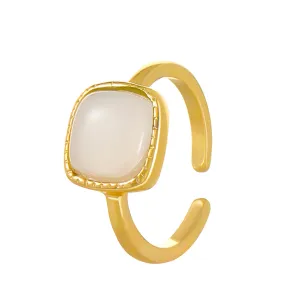 Cat's eye Open Milk white Ring JLTR0565