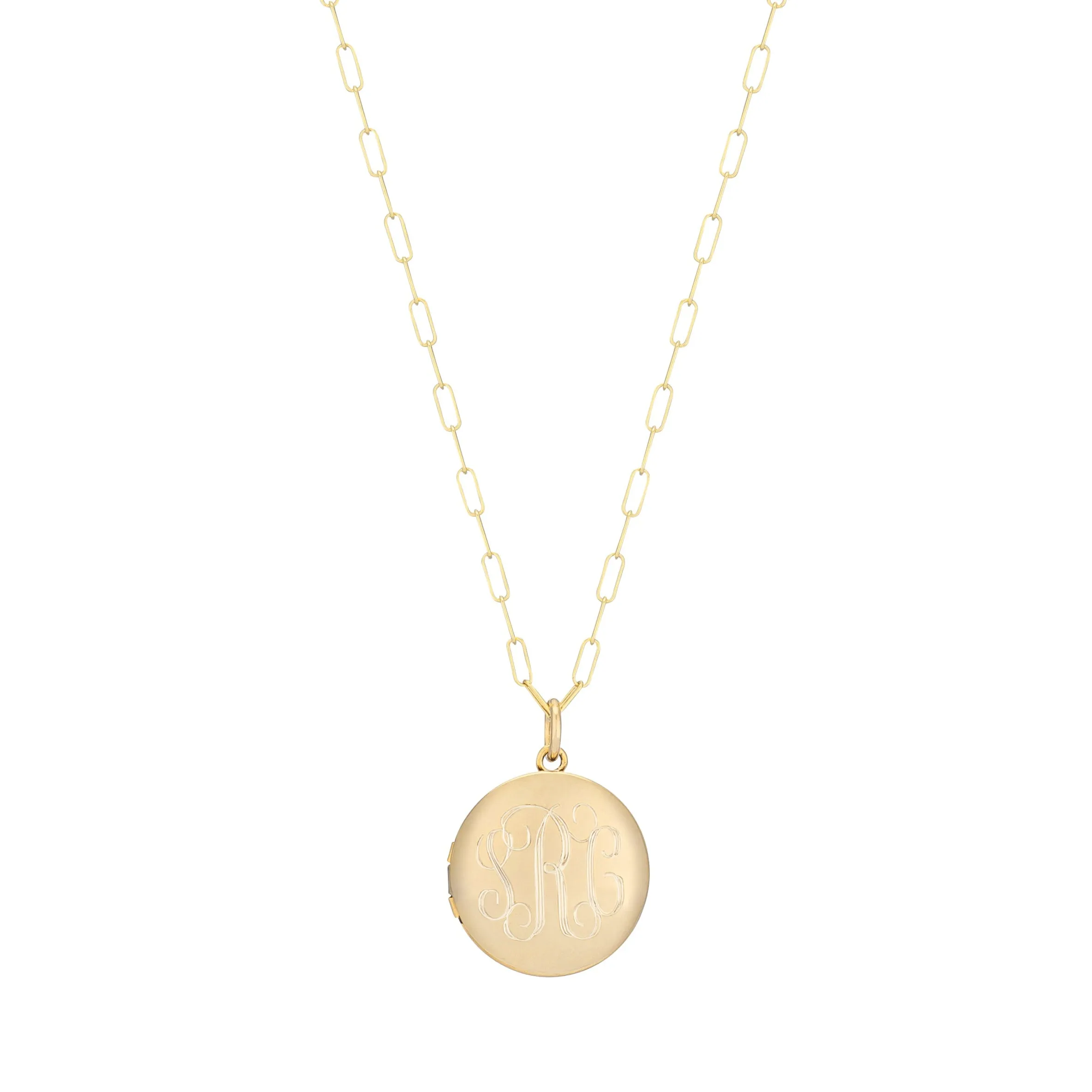 CHARLI ROUND ENGRAVED LOCKET