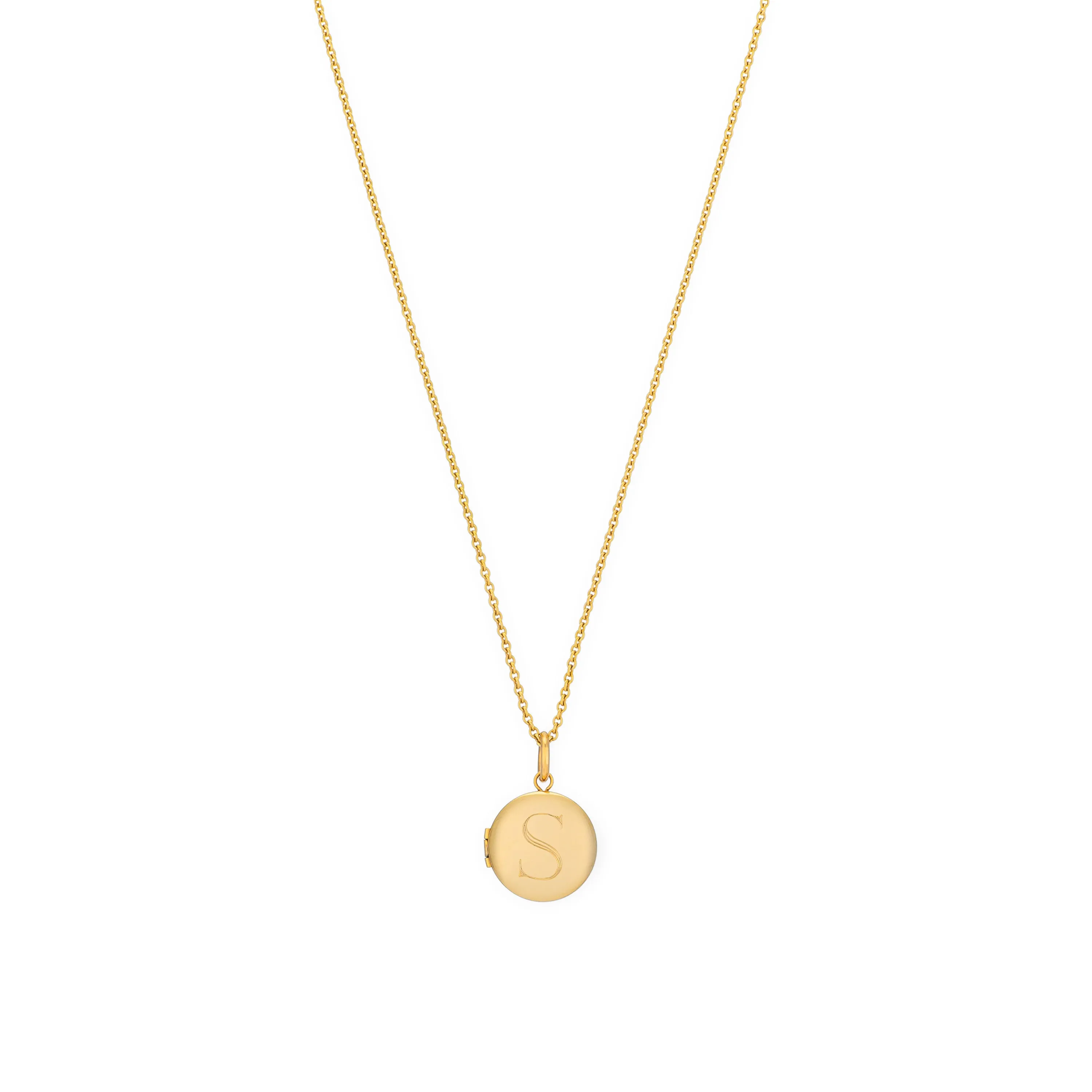 CHARLI ROUND ENGRAVED LOCKET