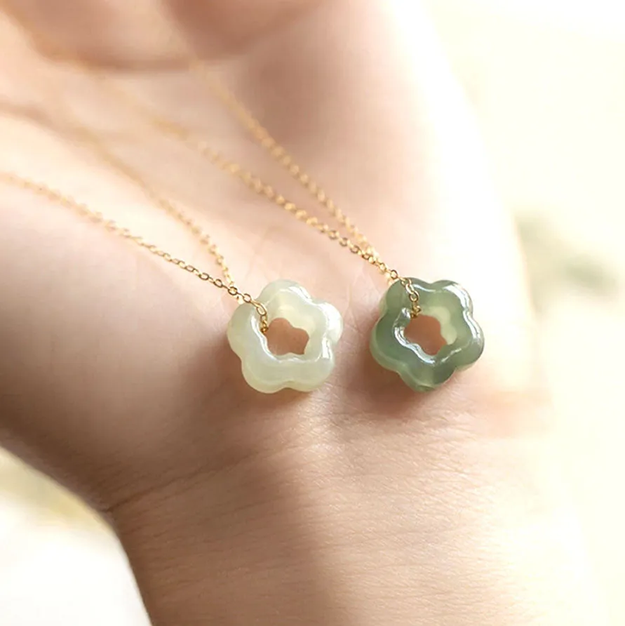 Cherry Blossom Jade Necklace
