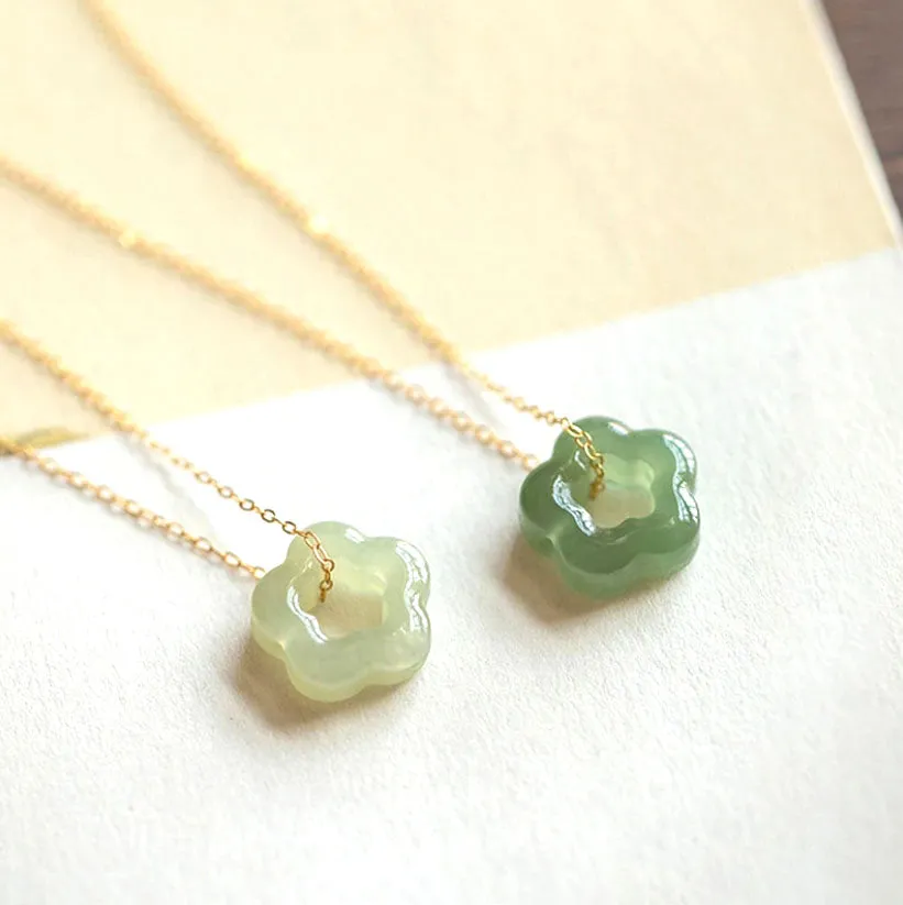 Cherry Blossom Jade Necklace