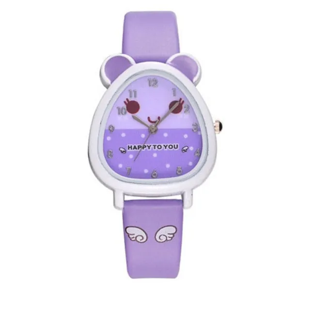 Children Watch Lovely Animal Kids Watch Cartoon Watch Girls boys Rubber reloj deportivo Children Wristwatches montre enfant #C