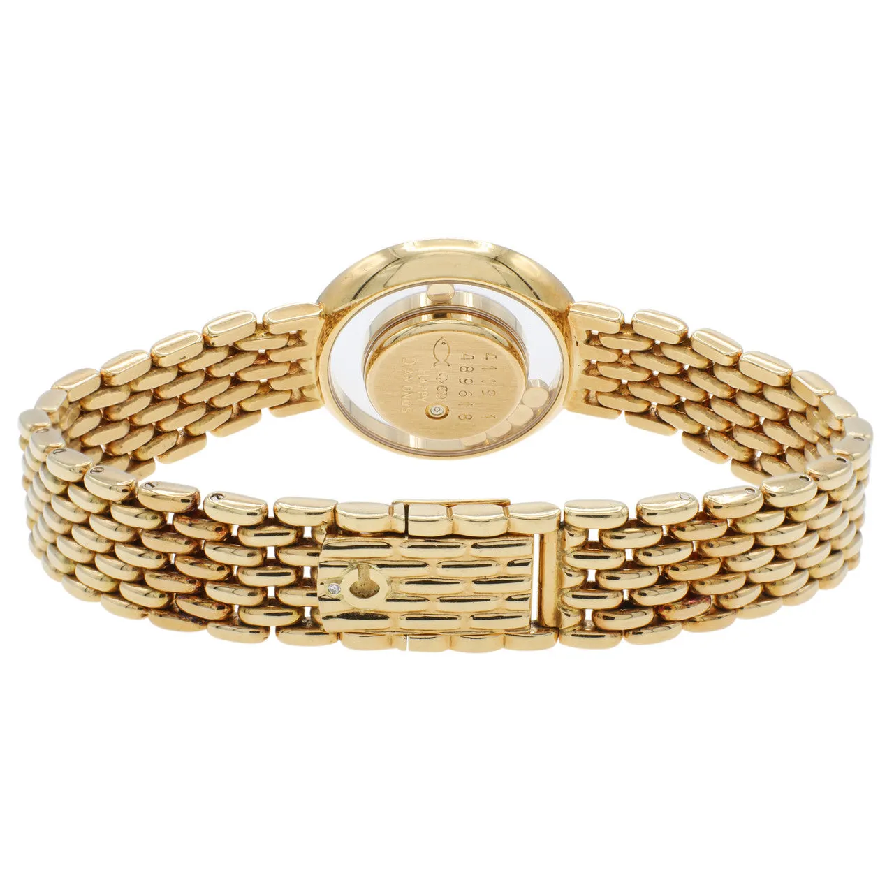 Chopard 18K Yellow Gold Happy Diamond Watch