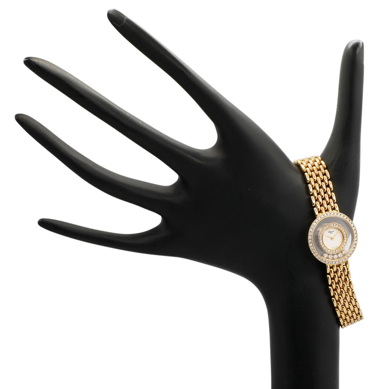 Chopard 18K Yellow Gold Happy Diamond Watch