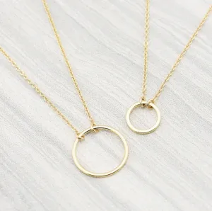 Circle Necklace  Dainty