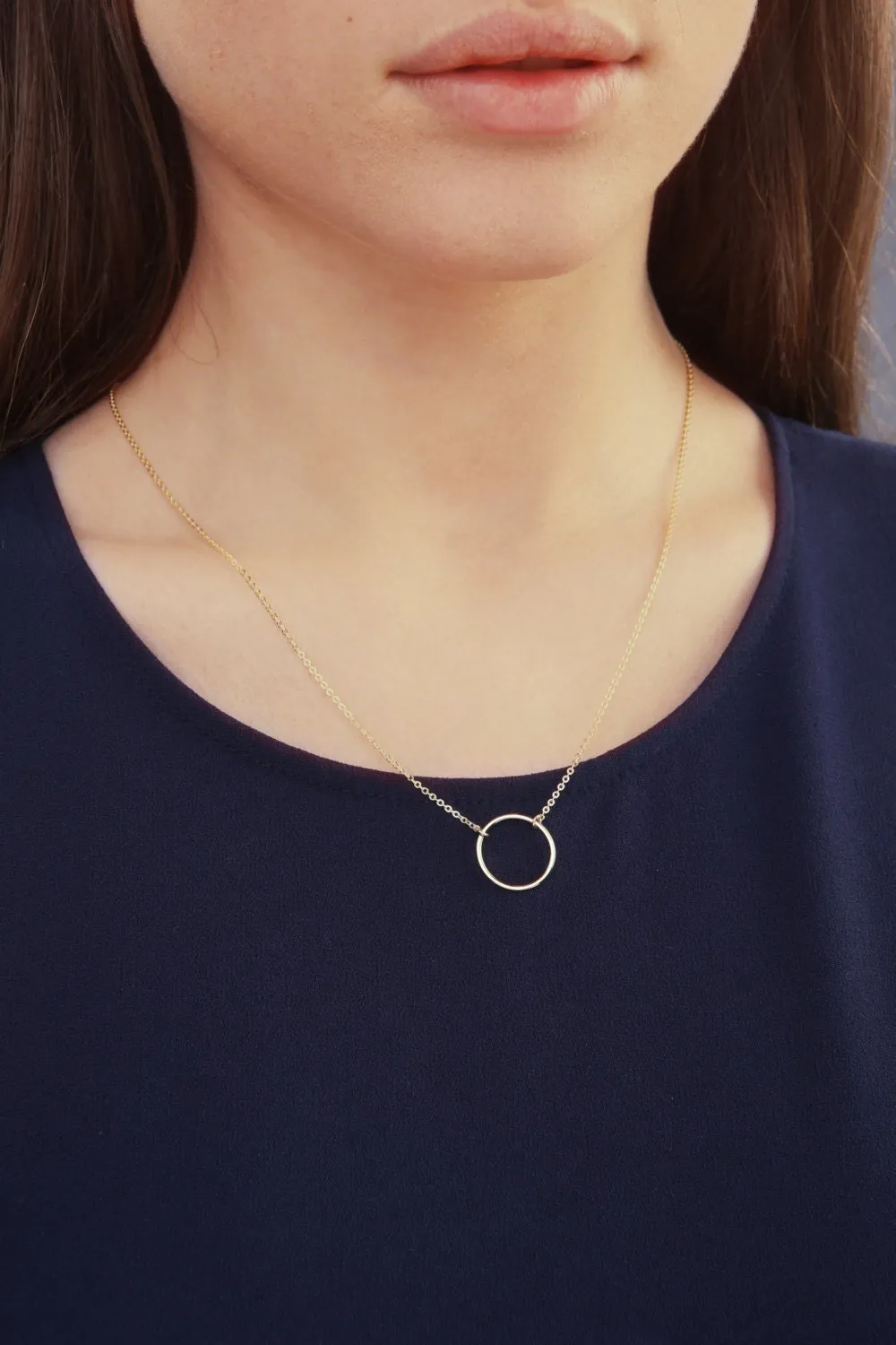 Circle Necklace  Dainty