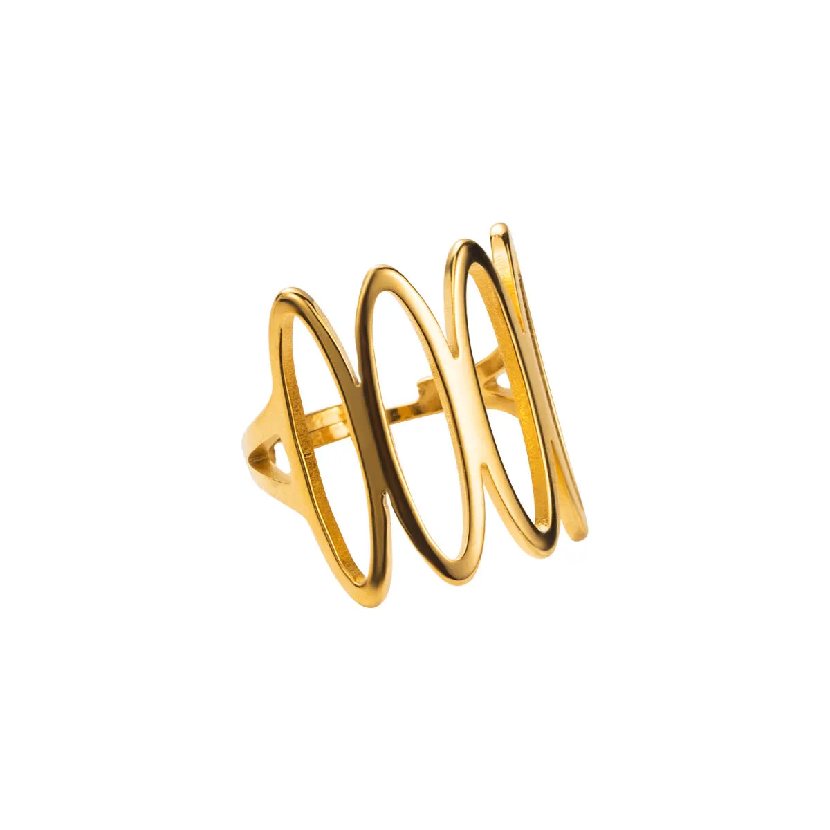 classic texture gold ring  JLTR0536