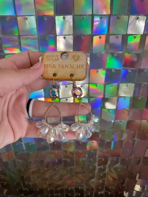 Clear Bead Drop Earring