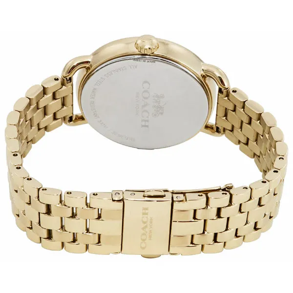 Coach Delancey Gold Stainless Steel Black Dial Quartz Watch for Ladies - 14502813