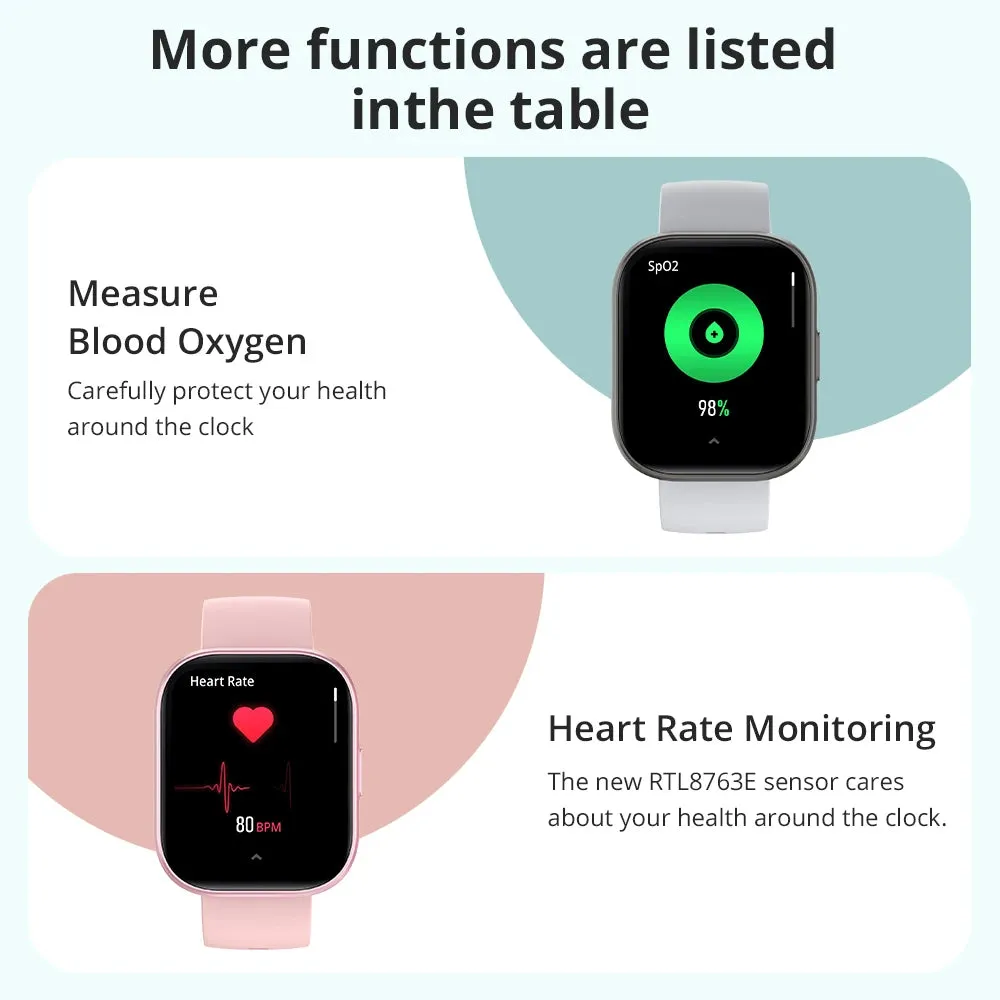 COLMI P68 2.04" AMOLED Smart Fitness Watch