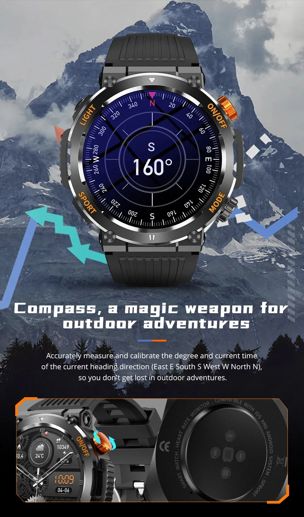 COLMI V68 1.46" HD Display Smart Fitness Watch
