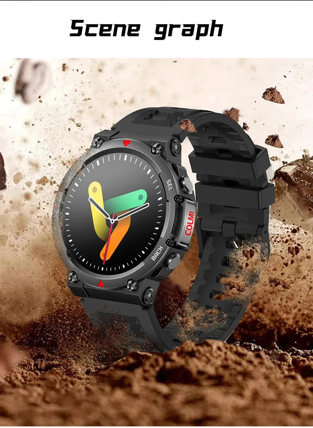 COLMI V70 1.43" AMOLED Smart Fitness Watch