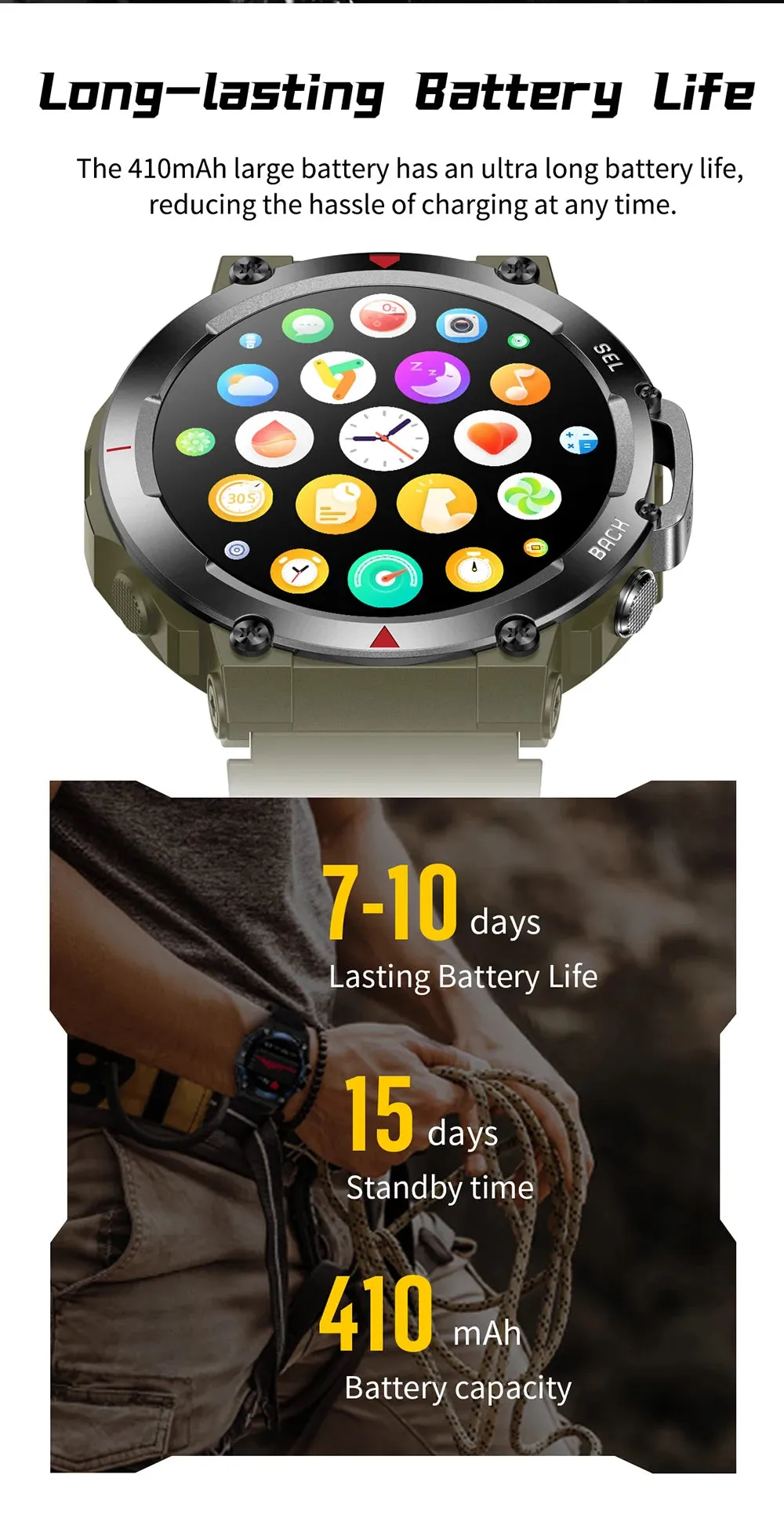 COLMI V70 1.43" AMOLED Smart Fitness Watch