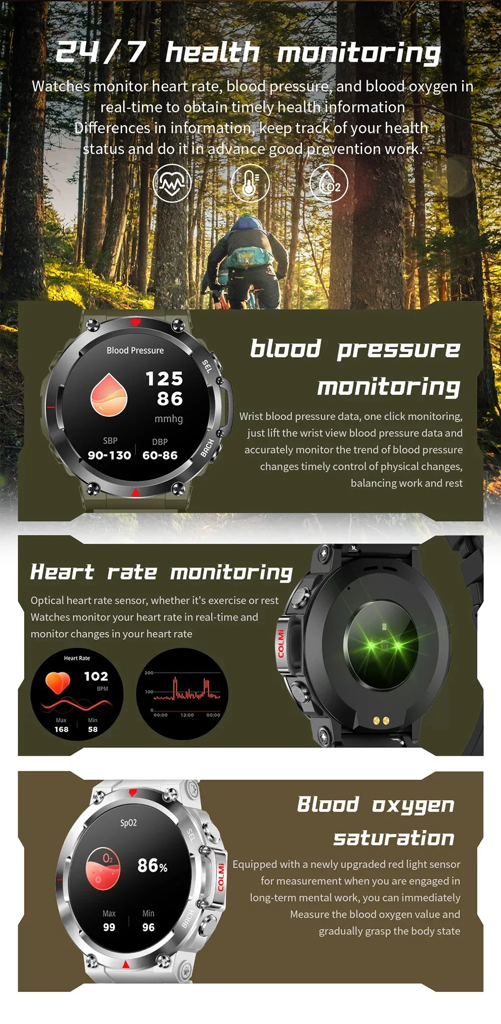 COLMI V70 1.43" AMOLED Smart Fitness Watch