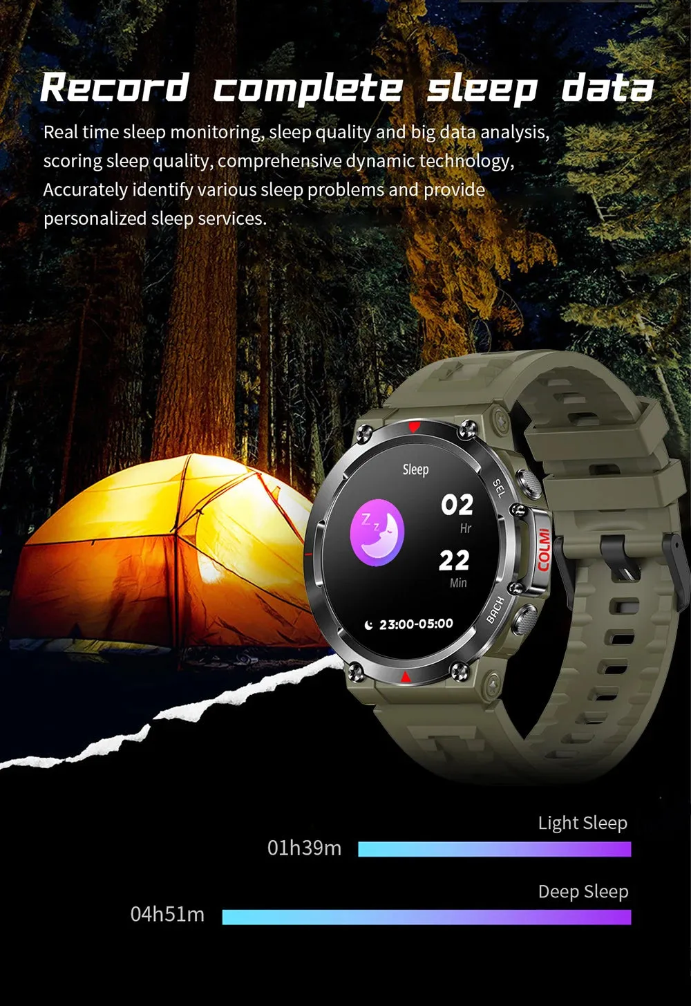 COLMI V70 1.43" AMOLED Smart Fitness Watch