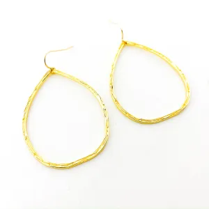 Cora Oval Drop Earrings